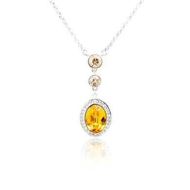 Stone diamond pendant 