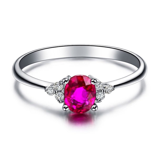 Bague pierre rose 2