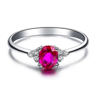 Bague pierre rose